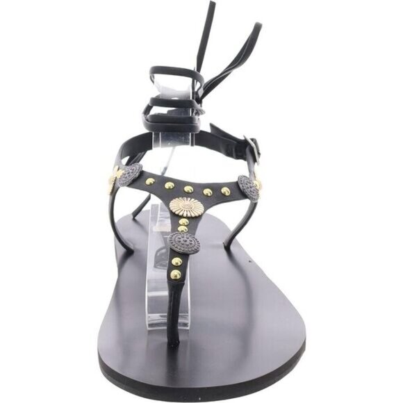 Wild Pair Earheart Black T Strap Sandals Size 10.5 NIB - Picture 3 of 10